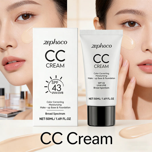 Sunscreen Moisturizing Liquid Foundation Lightweight Long Lasting Hydrating Brightening Oil Control Not Easy To Fade CC Cream