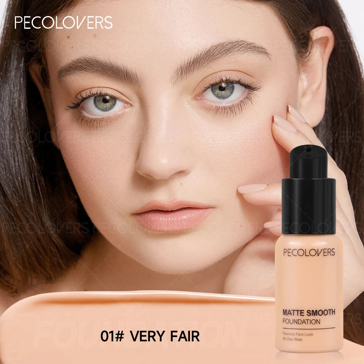 Waterproof Long-Lasting Foundation,Matte Finish,Concealer Foundation,Everyday & Special Events Makeup
