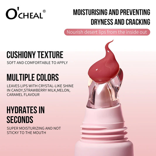 Moisturizing Tinted Lip Gloss Gentle Skin Friendly Deeply Hydrates & Plumps Lips All Day Radiant Color Sensitive Lips