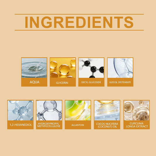 Turmeric Cleanser Moisturize Facial Brightening Skin Tone Daily Face Wash Foam Skincare Deep Clean Blackhead Removal Oil Control