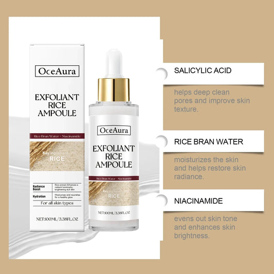 100ml Red Rice Moisturizing Exfoliating Liquid Facial Cleansing Exfoliating Hydrating Gentle Exfoliating Care Soft Skin