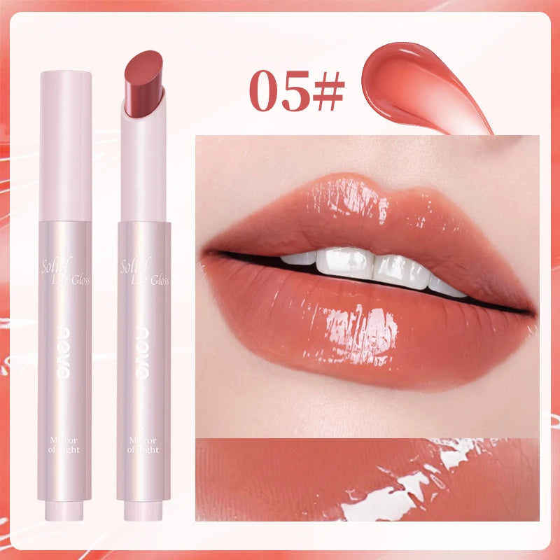 Moisturizing Mirror Lipstick, Nourishing Lip Glaze, Long-Lasting Waterproof Non-Stick Cup, Highpigment Lip Gloss,All Skin Types