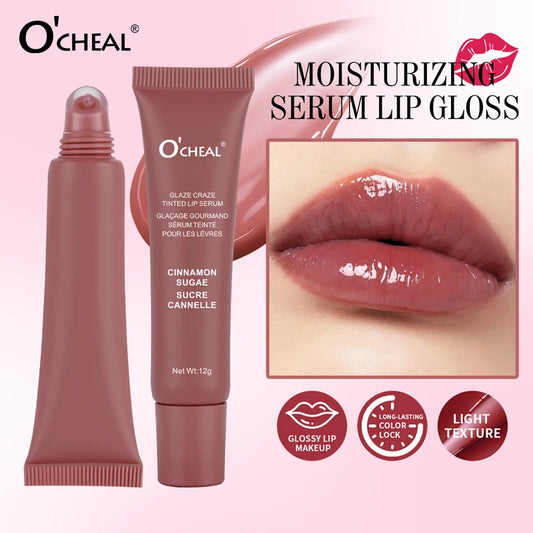 Moisturizing essence lip gloss, gloss lip makeup, durable color locking, multi color options, ideal holiday gift for girls