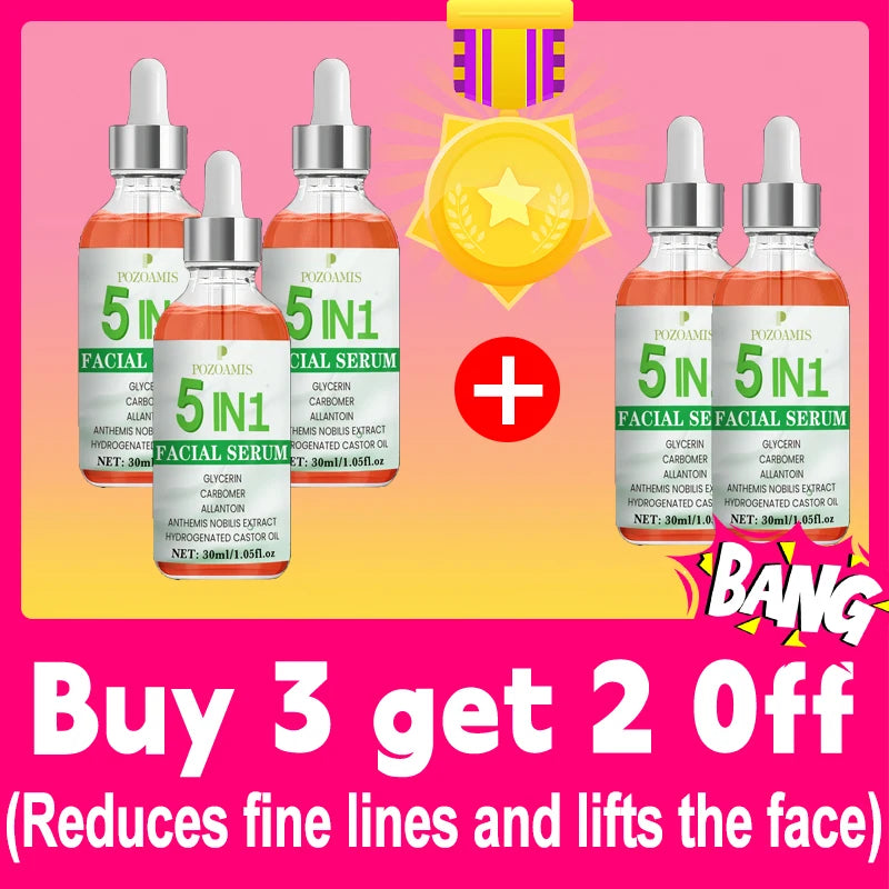 New 5-in-1 serum Wʀɪɴᴋʟᴇ-ғʀᴇᴇ, Aɴᴛɪ-Aɢɪɴɢ