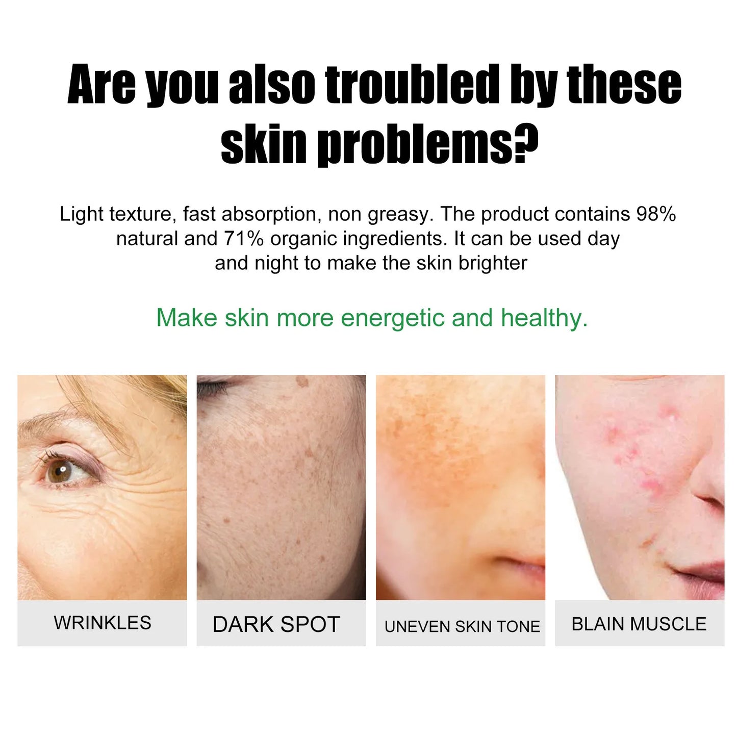 Skin Repair Cream Improves Dull Skin, Moisturizes and Cleanses Acne, Skin Repair and Care Cream