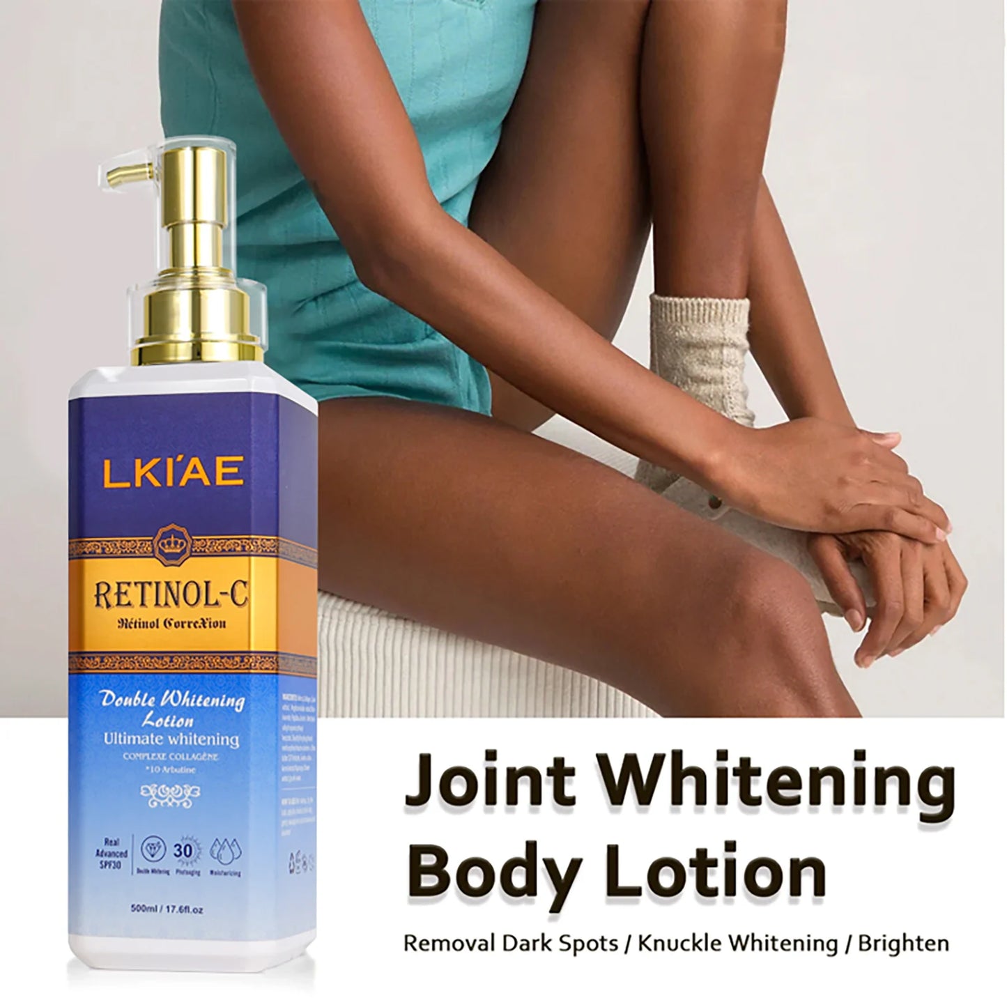 LKIAE Advanced Retinol Whitening Skin Care Set for All Skin Types, Moisturizing, Reduce Wrinkle, Dark Spot, Melanin, Smooth Skin