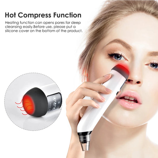Electric Blackhead Remover Device and Mist Sprayer Face Skin Tester Skin Care Set Black Dots Vacuum Suction Face Cleaner Nourish