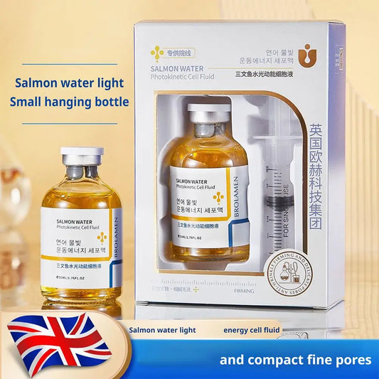 Skin Rejuvenation Essence Korean Salmon Serum Strengthen Skin Barrier Function 24 Hours Continuous Hydration Fiming Care
