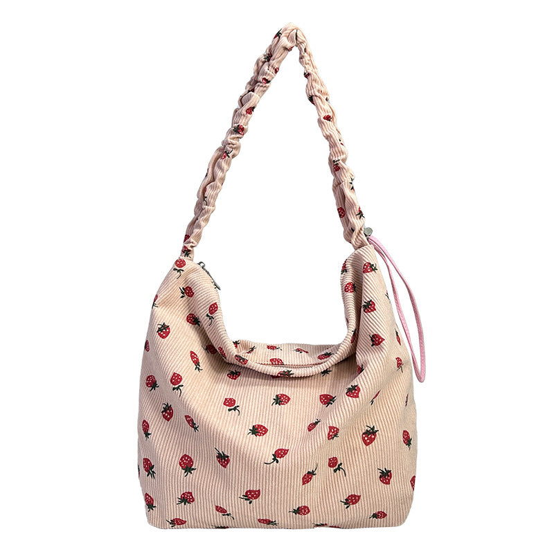 Women's Corduroy Corduroy Strawberry Cross-body Bag