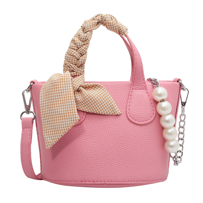 Candy-colored Bucket Bag Simple Cross-body