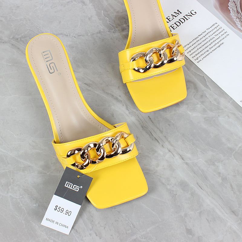 New Simple Stiletto Slippers Women