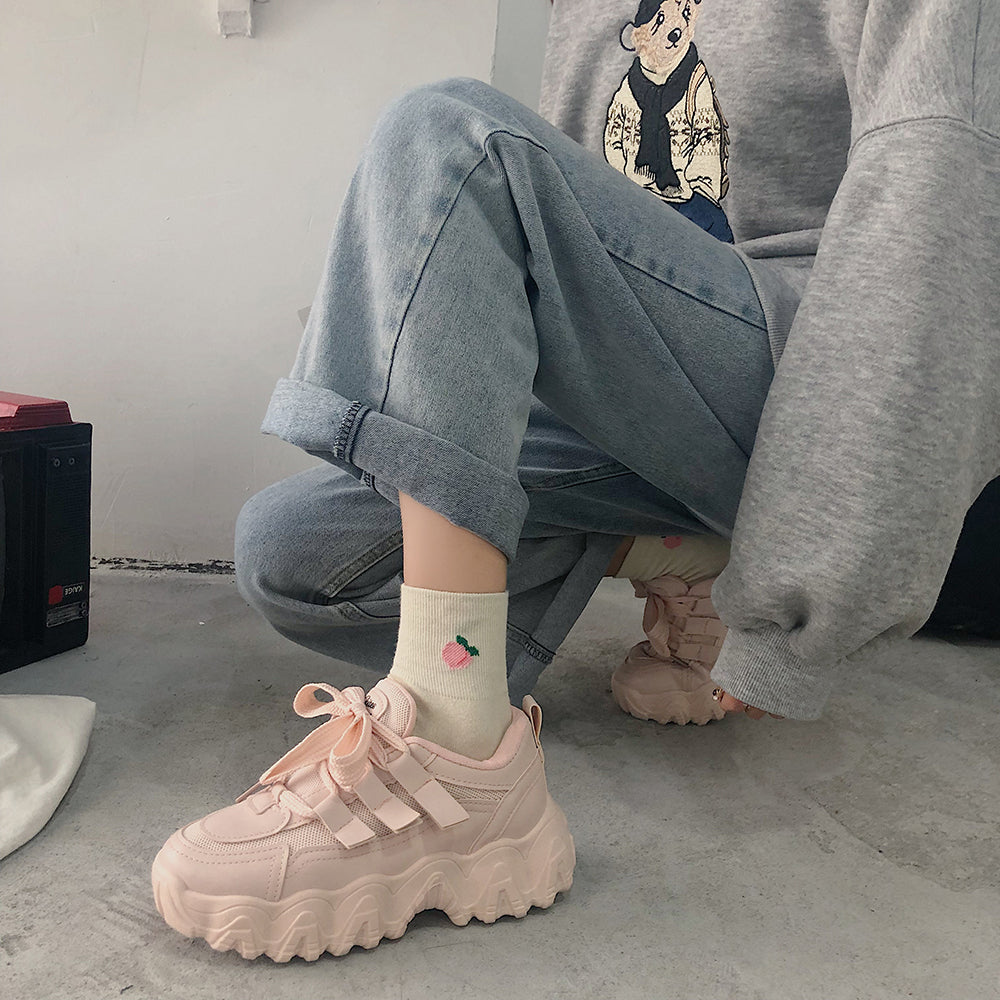 Breathable Net Red Zhixun Shoes Women Street Running Casual Shoes