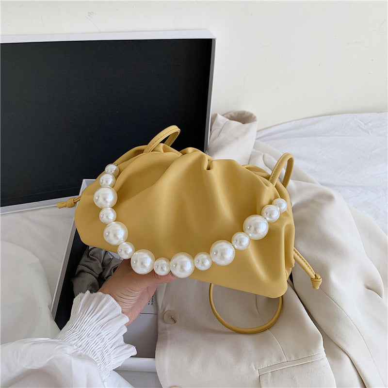 Pearl Portable Fold Cross-body Cloud Bag