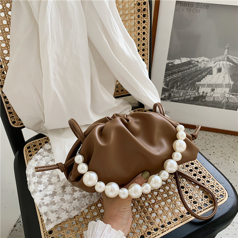 Pearl Portable Fold Cross-body Cloud Bag