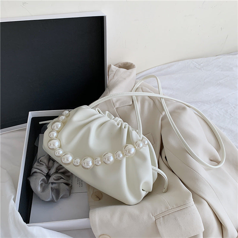 Pearl Portable Fold Cross-body Cloud Bag