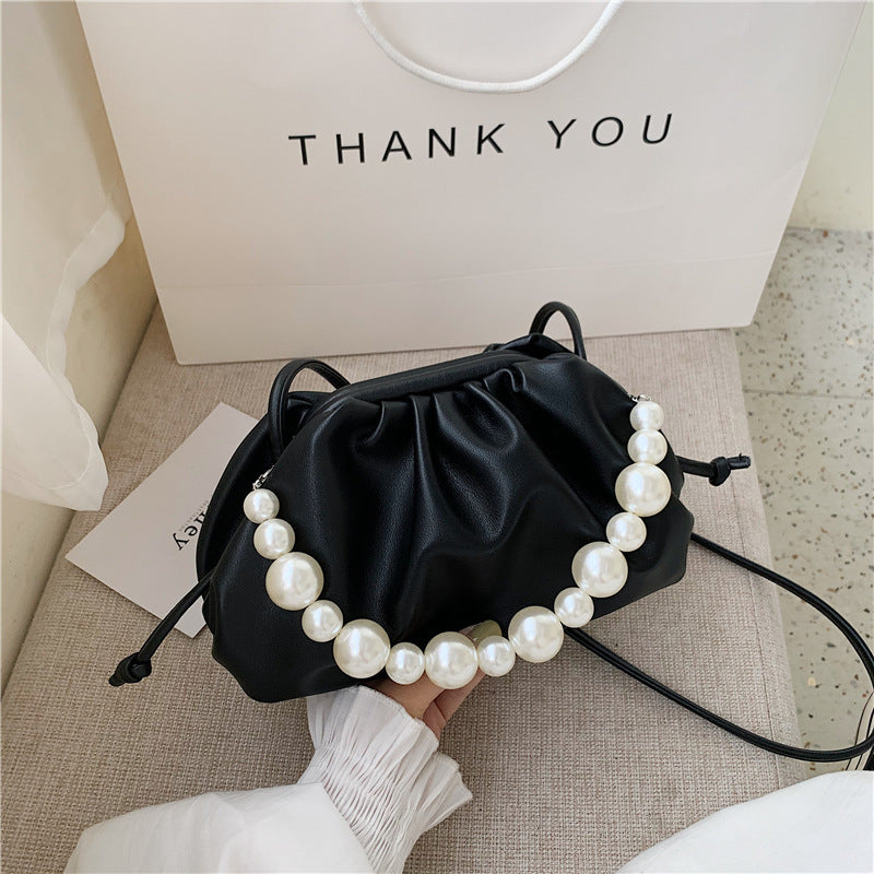 Pearl Portable Fold Cross-body Cloud Bag