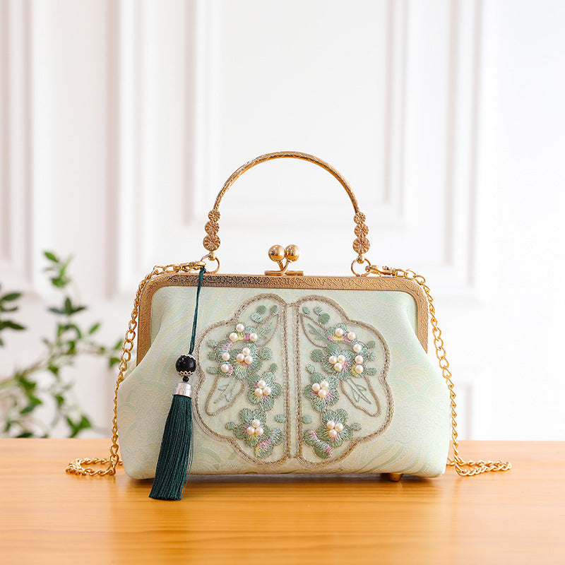 Pearl-embroidered Handbags Shoulder Crossbody Bags