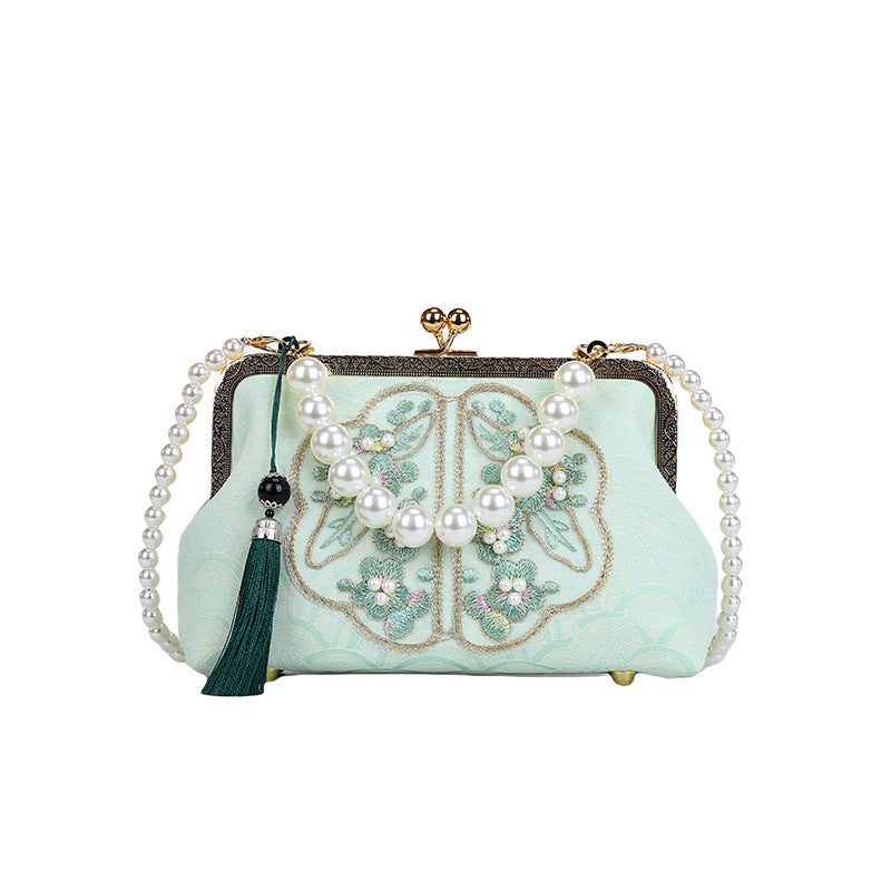 Pearl-embroidered Handbags Shoulder Crossbody Bags