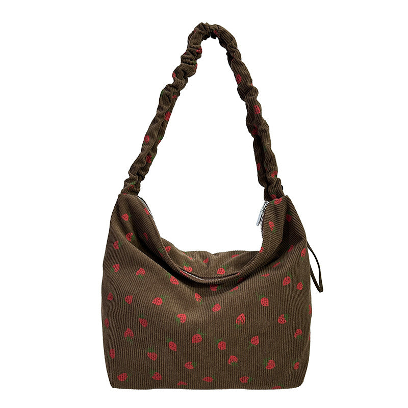Women's Corduroy Corduroy Strawberry Cross-body Bag