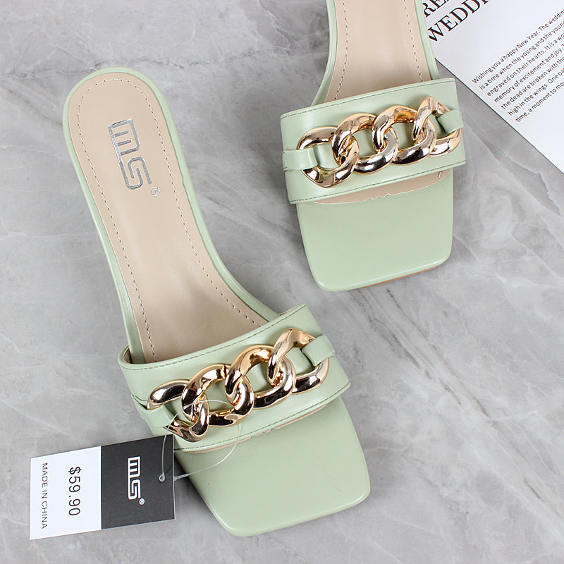 New Simple Stiletto Slippers Women