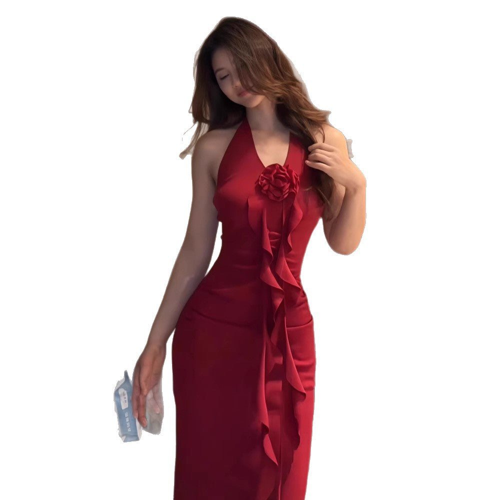 Elegant Summer Waist - cinching Gown Designed For A Sophisticated High - end Look - TALIANA STORE