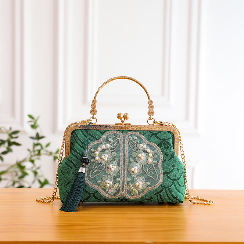Pearl-embroidered Handbags Shoulder Crossbody Bags