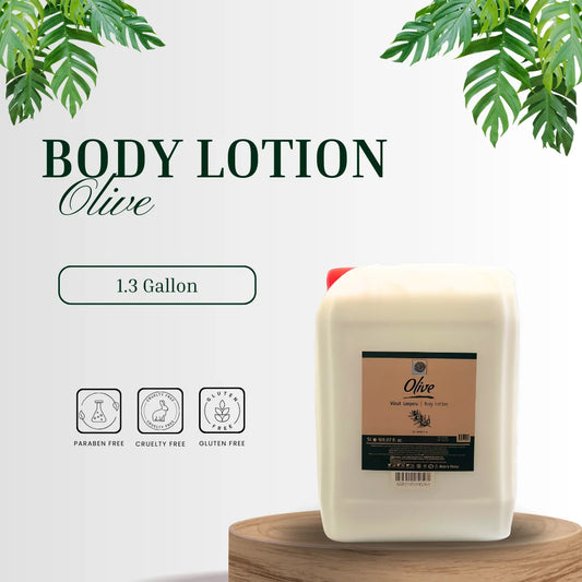 Roomsium Olive Body Lotion - 1.3 Gallon for Luxurious Skincare | Paraben-Free, Cruelty-Free, Gluten-Free