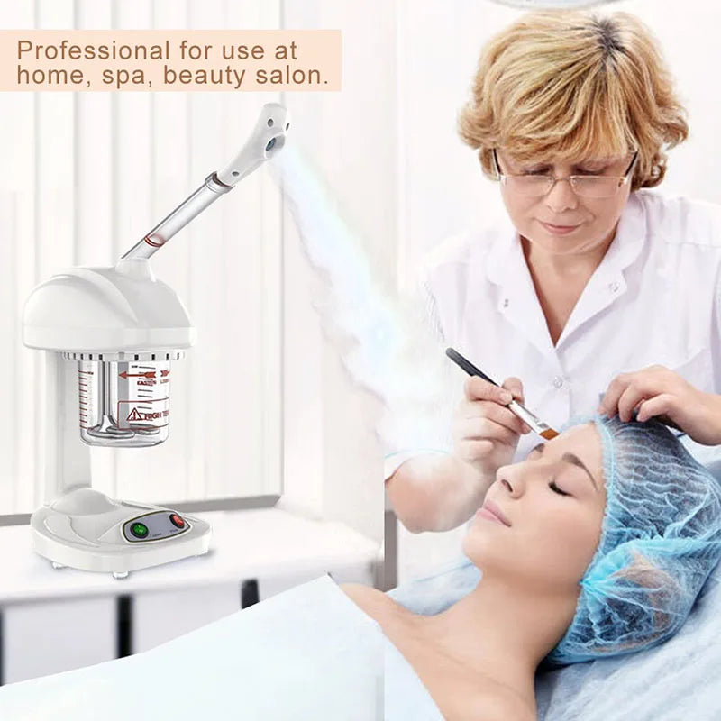 Spraying Machine Ionic Advanced Facial Steamer Ozone Steaming Skin Care for Salon Spa and Home to Face Moisturizing Cleaning