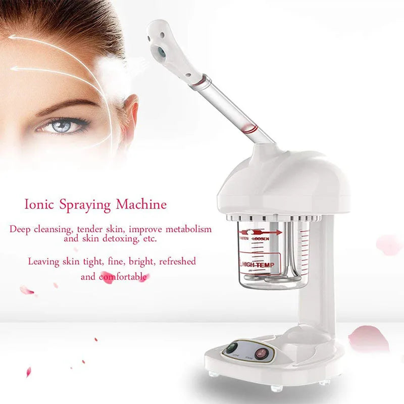 Spraying Machine Ionic Advanced Facial Steamer Ozone Steaming Skin Care for Salon Spa and Home to Face Moisturizing Cleaning