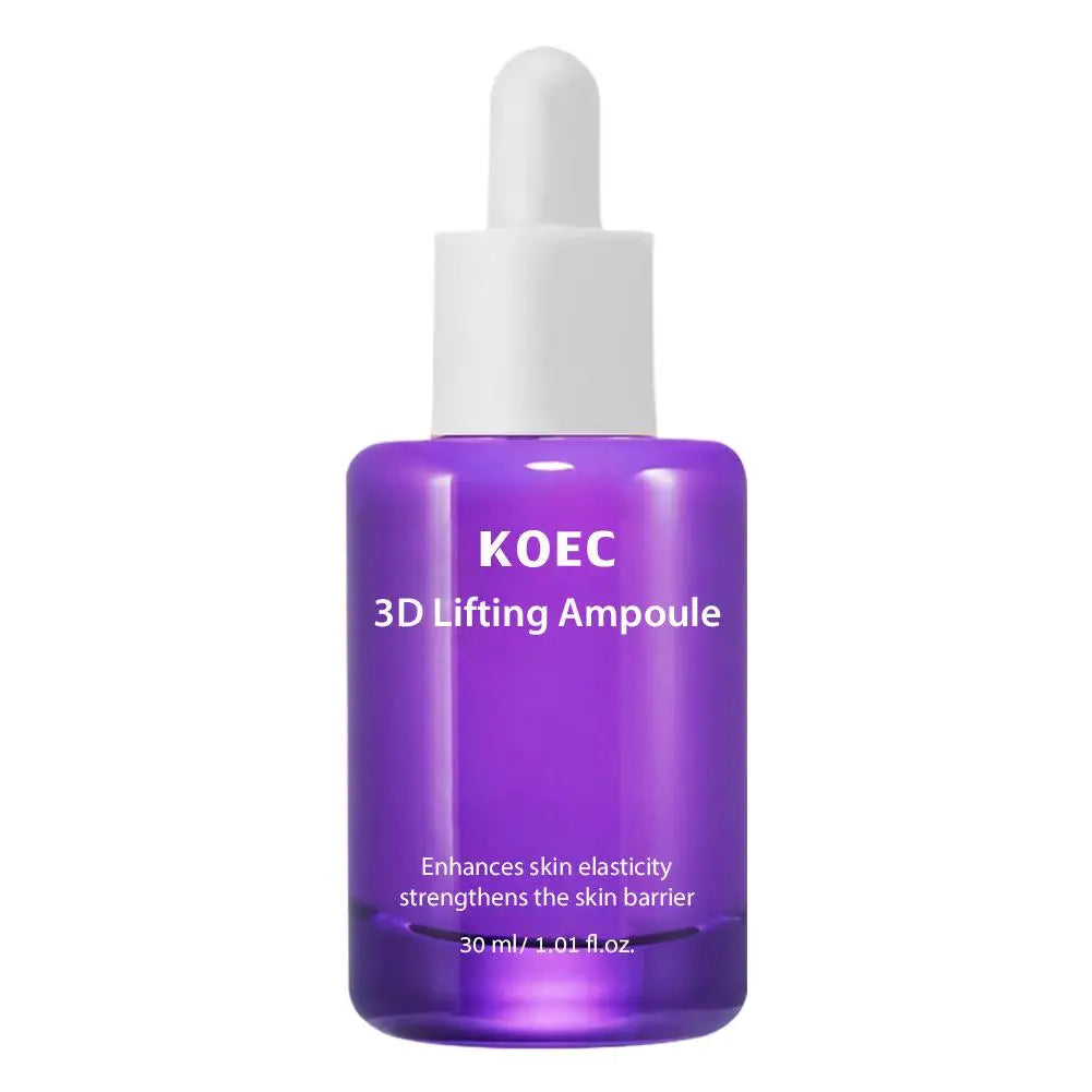 3D Lifting Firming Skincare Trio: Mist/Cream/Serum, Deep Hydration Antiaging Enhance Skin Elasticity Shrink Pores Smoothing Skin