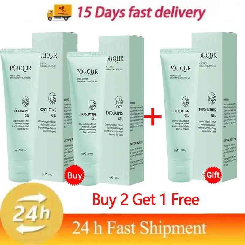 Herbal Exfoliating Gel Cream Moisturizer Face Body Scrub Gel Deep Cleansing Moisturizing Facial Exfoliator Peeling Face Scrub