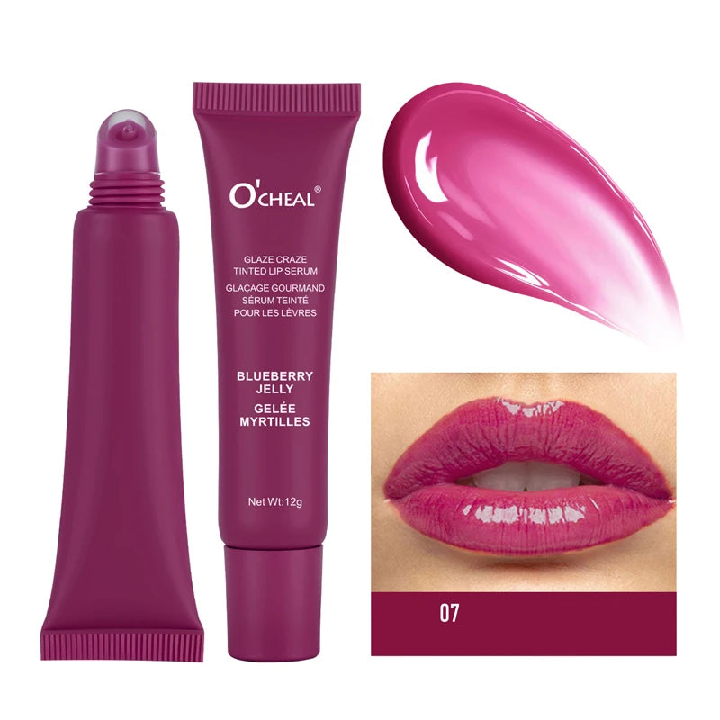 Moisturizing essence lip gloss, gloss lip makeup, durable color locking, multi color options, ideal holiday gift for girls
