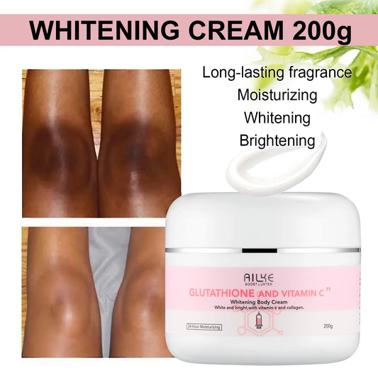 AILKE Skin Whitening Set, With Glutathion, Vitamin C, Shea Butter, Remove Dark Spots, Melanin, Pigmentation, Freckles, Stains