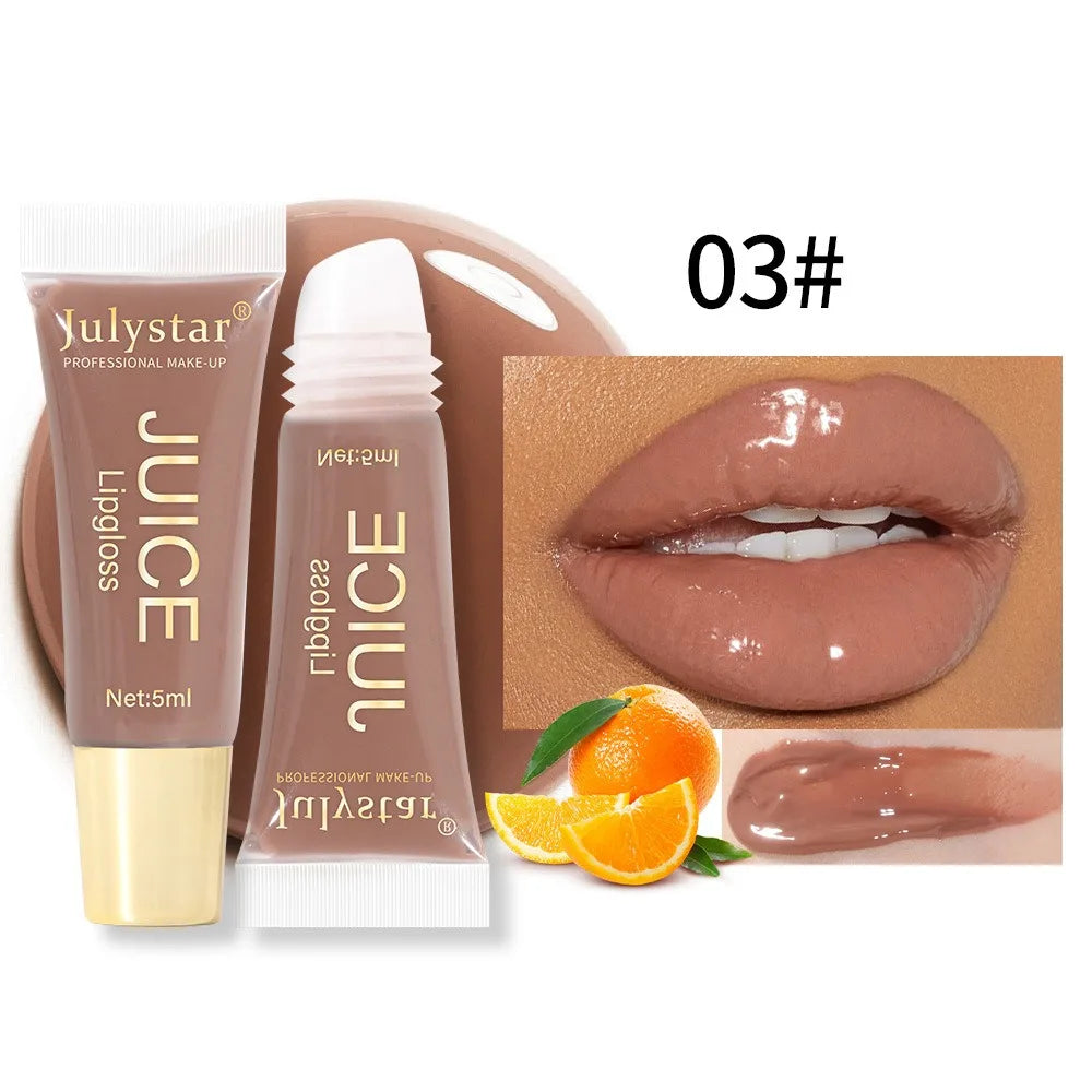 Moisturizing Lip Balm Fruit Lip Oil Gloss Care of the Lips Transparent Fullness LipGloss Soft Tube Makeup Applicator Beauty Care