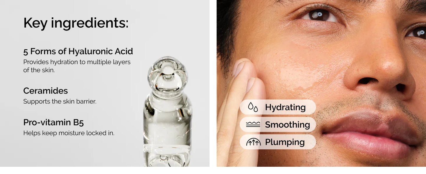 2% Hyaluronic Acid+ B5 Serum 30ml Moisturizing Nourishing Dry Smooth Face Skin Care Pore Shrinking Moisturizing Serums Skin Care
