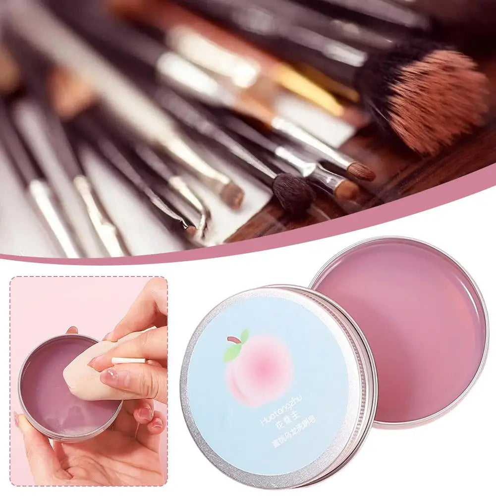 Makeup Brush Cleaner Gentle Effective Cleansing Low Foam Formula Quick Rinse Sponges Puffs Peach Oolong Scent Refreshing