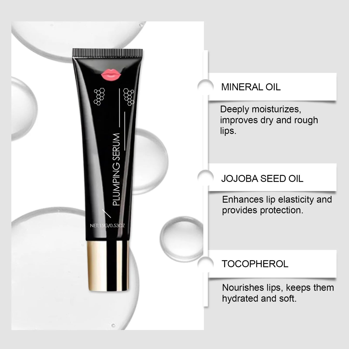 Moisturizing Lip Oil Plumping Gloss Lip Reduce Wrinkles Deep Nourishing Remove Dead Skin Smoothing Hydrating Repairing Lip Serum