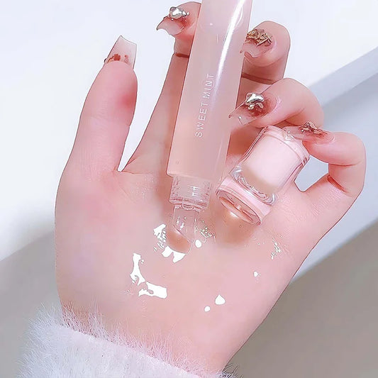SWEET MINT Lip Balm Moisturizing Hydrating Luminous Base Color Transparent Texture Everyday Use ,Long-Lasting Moisture