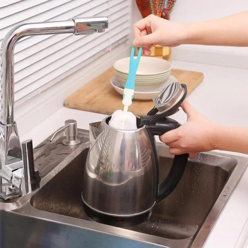 Soft Sponge Cup Brush Long Handle Sponge Bottle Brush Cup Sponge Cleaning Brush Water Bottle Glass Cup Washing Cleaner Tool