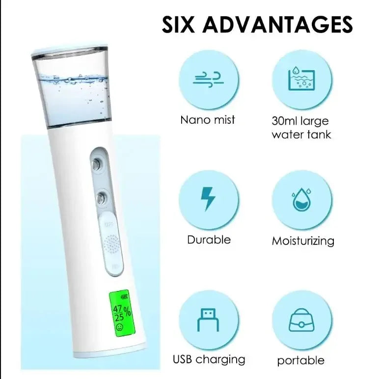 Electric Blackhead Remover Device and Mist Sprayer Face Skin Tester Skin Care Set Black Dots Vacuum Suction Face Cleaner Nourish