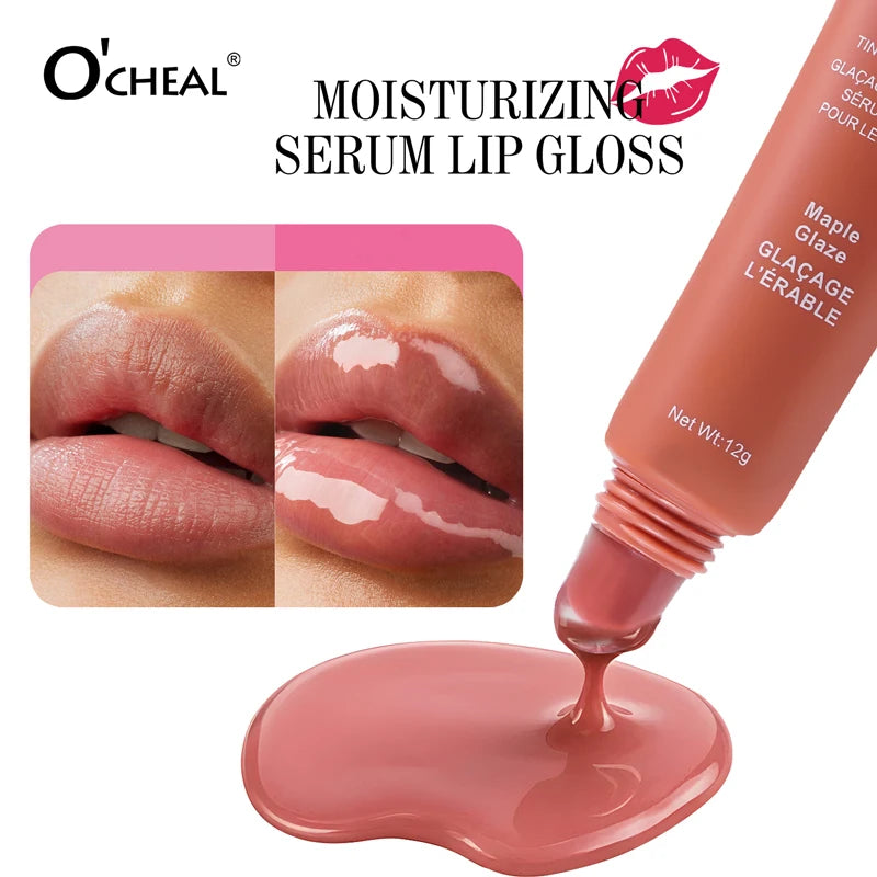 Moisturizing essence lip gloss, gloss lip makeup, durable color locking, multi color options, ideal holiday gift for girls