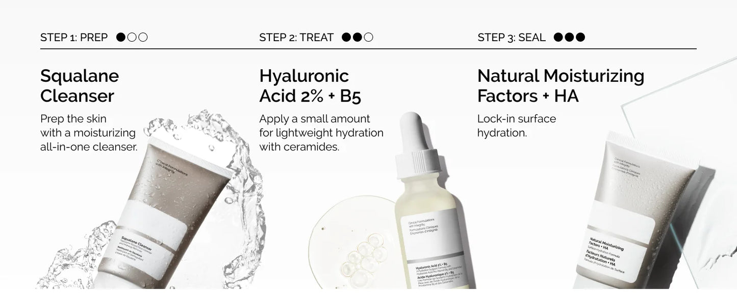 2% Hyaluronic Acid+ B5 Serum 30ml Moisturizing Nourishing Dry Smooth Face Skin Care Pore Shrinking Moisturizing Serums Skin Care