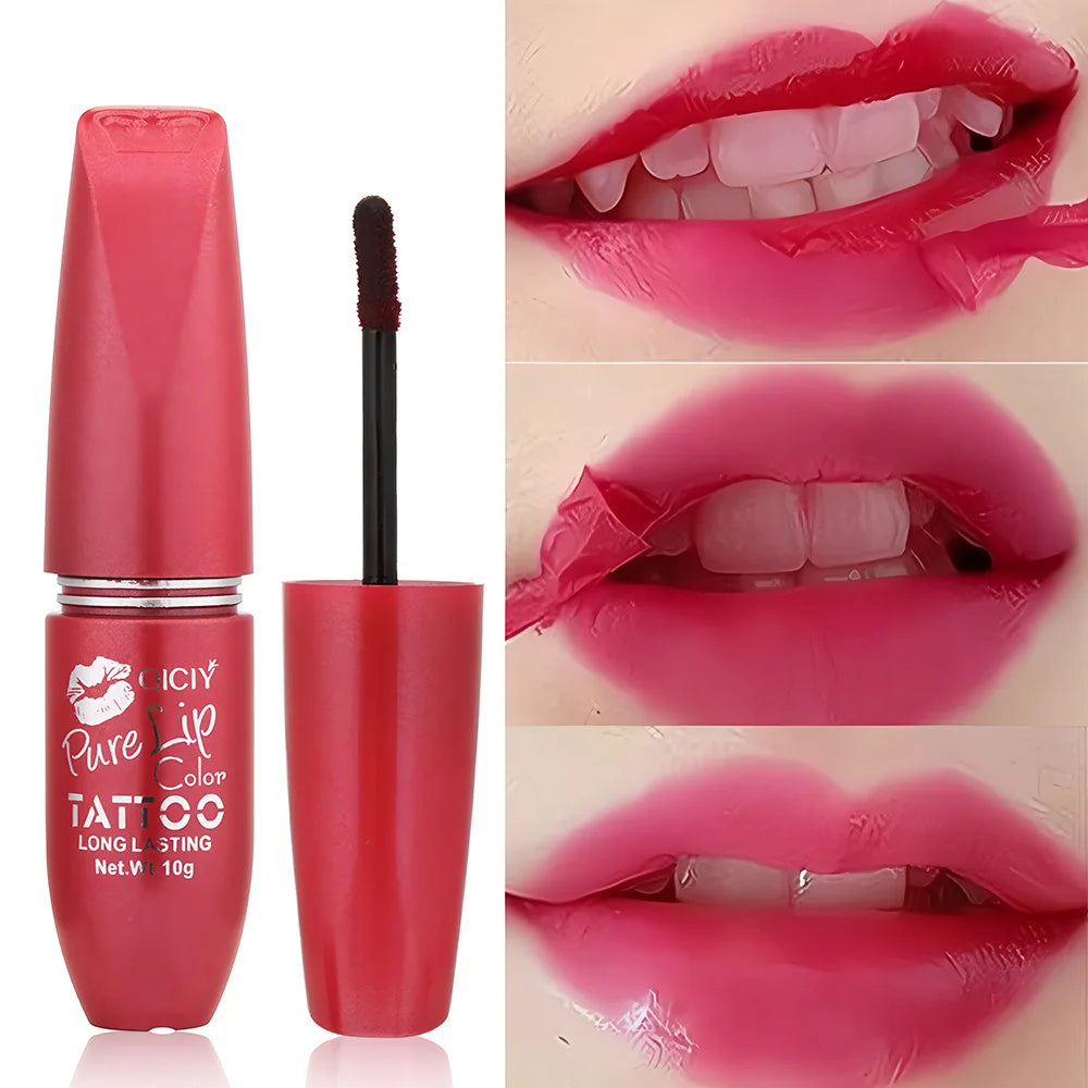 Tear off lip gloss, waterproof and sweat resistant, long-lasting moisturizing, vibrant colors, creating a bright makeup look