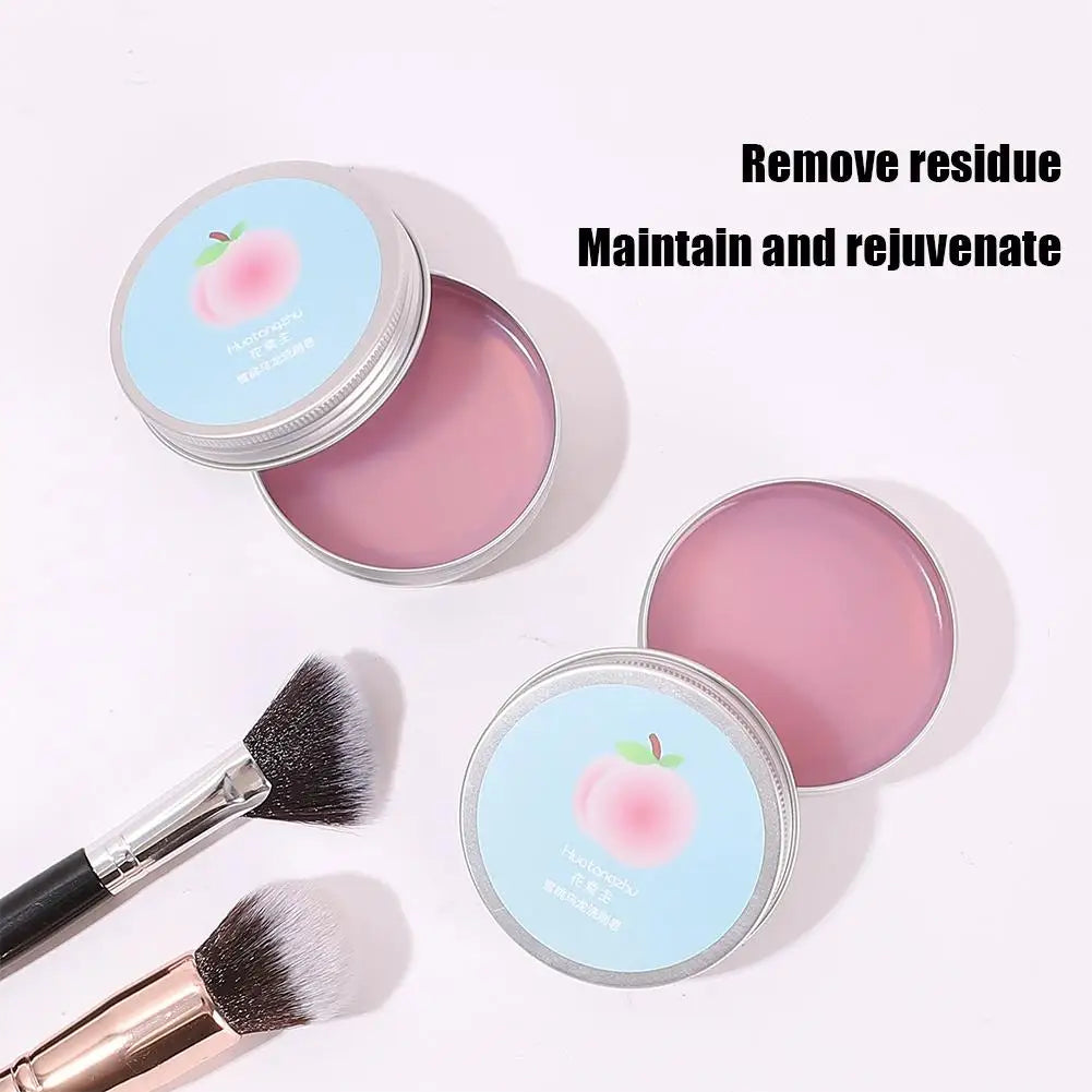 Makeup Brush Cleaner Gentle Effective Cleansing Low Foam Formula Quick Rinse Sponges Puffs Peach Oolong Scent Refreshing
