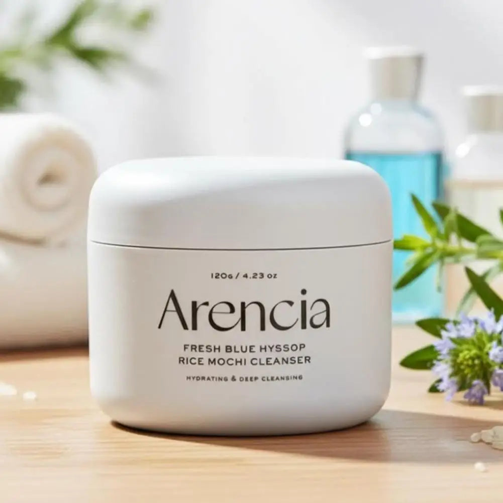 Arencia Fresh Green Rice Mochi Cleanser 120g Alcohol-Free Mineral Oil-Free Paraben-Free Gentle Formula Deep Cleanses