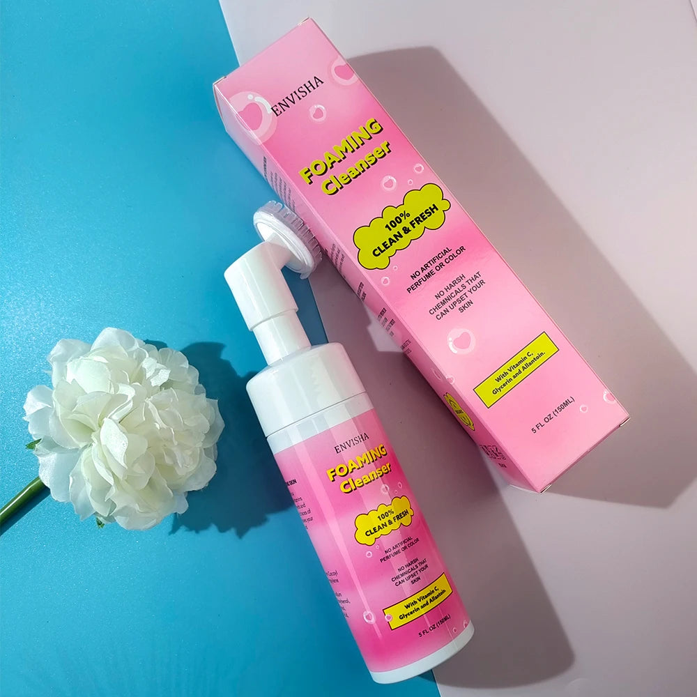 ENVISHA Foaming Cleanser Face Skin Care Oil Control Cleansing Exfoliating Mousse Smooth Moisturizing Whitening Shrinking Pores