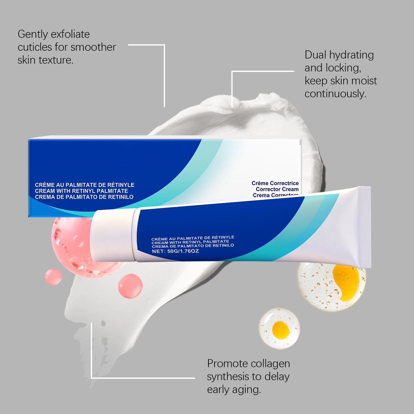 Moisturizing Corrector Cream Lightweight Hydrating Facial Care Non Greasy Quick Absorb Skin Comfort Clear Moist Smooth