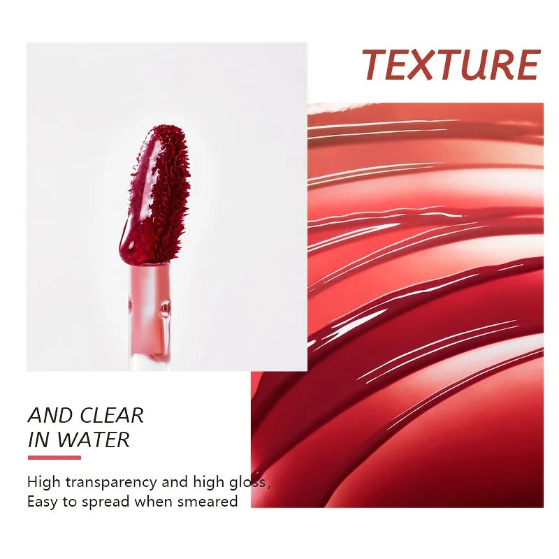 Moisturizing Water Glow Lip Gloss, High Shine Lip Glaze, Non Sticky Non Transfer, Long Lasting Waterproof Hydrating Lip Makeup