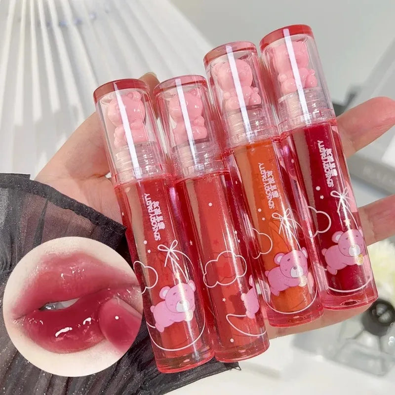Moisturizing Mirror Lip Gloss Lasting Crystal Glossy Water Light Lip Glaze Nude Red Liquid Lipstick Women Lips Makeup Cosmetics