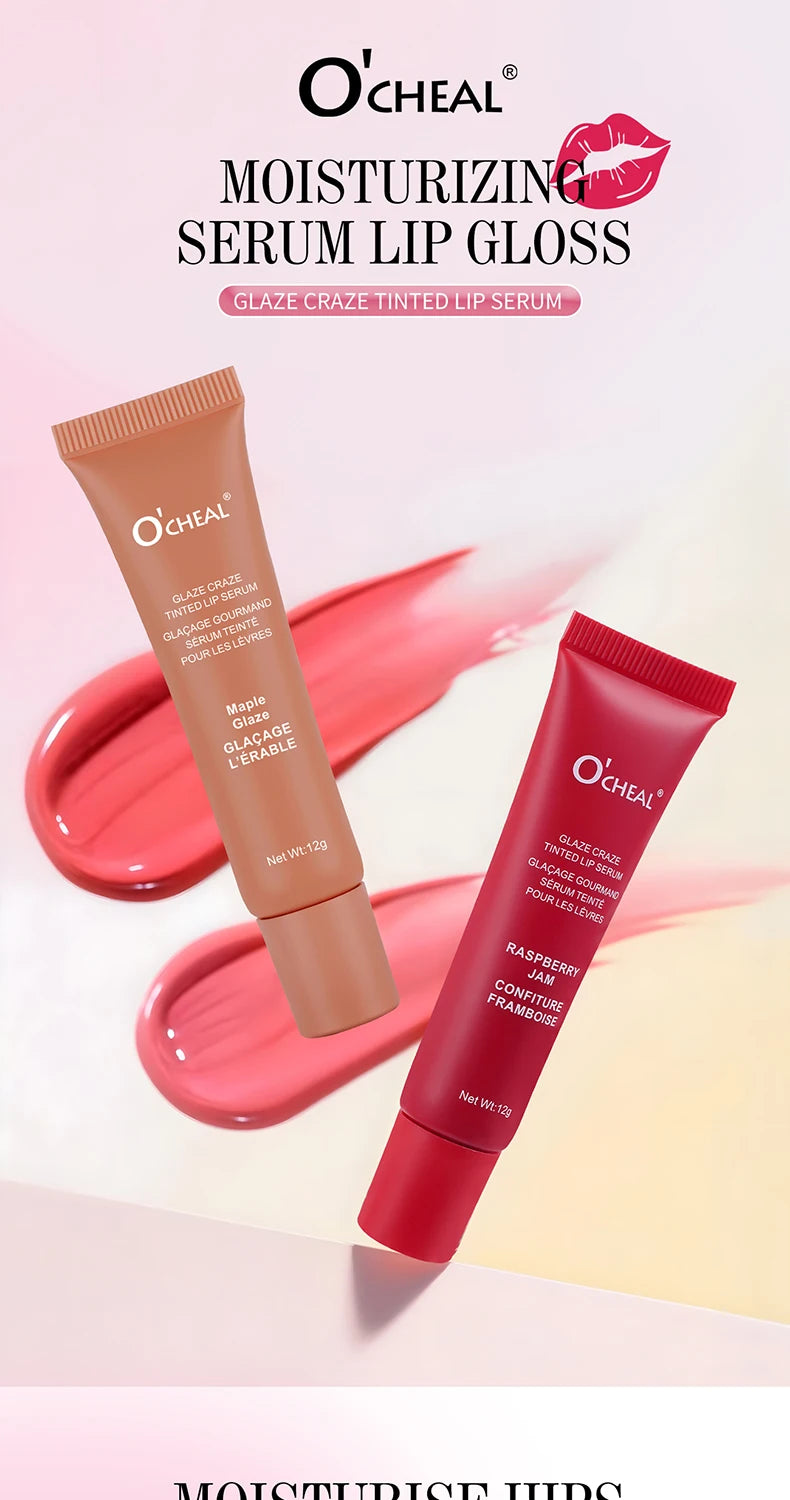 Moisturizing essence lip gloss, gloss lip makeup, durable color locking, multi color options, ideal holiday gift for girls